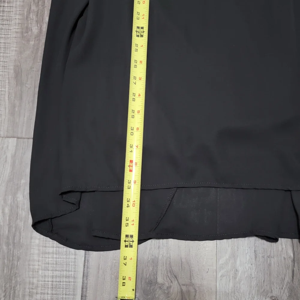 Needle & Thread Black & Gold Chiffon Swing Dress - Picture 7 of 11